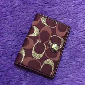 Coach Red and Gold Wallet